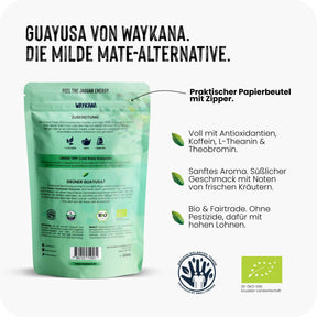 Organic Guayusa Tea. The natural energy drink - 100g